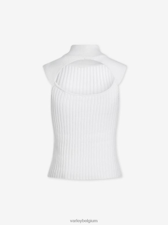 wit vrouwen Fowler getailleerde gebreide tanktop kleding Z8X2P73 Varley