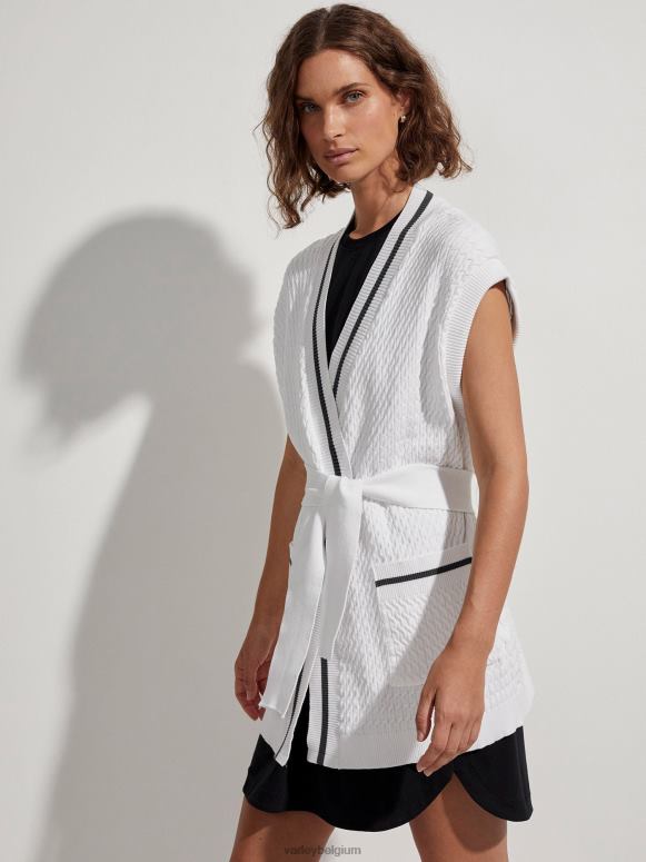 wit vrouwen lang vest van natoma kleding Z8X2P143 Varley