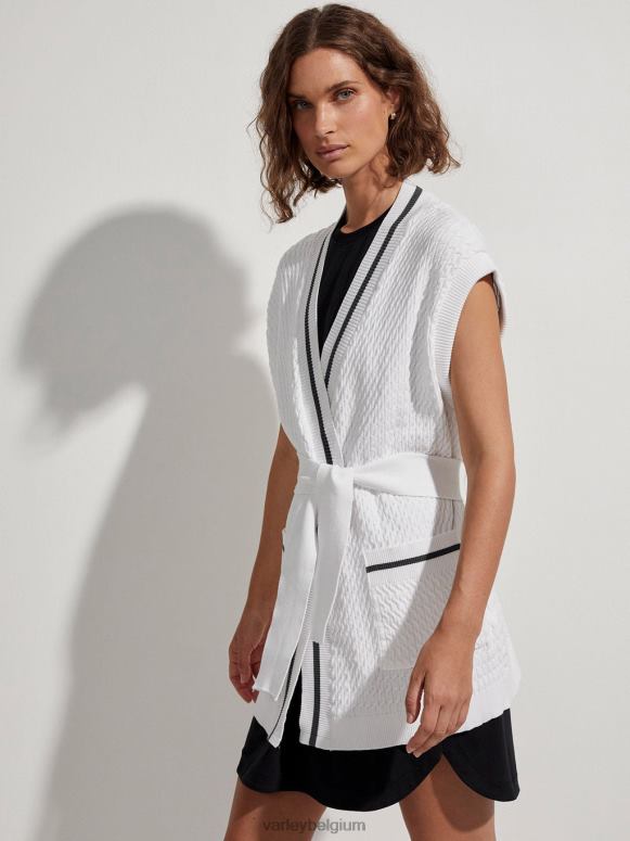 wit vrouwen lang vest van natoma kleding Z8X2P143 Varley