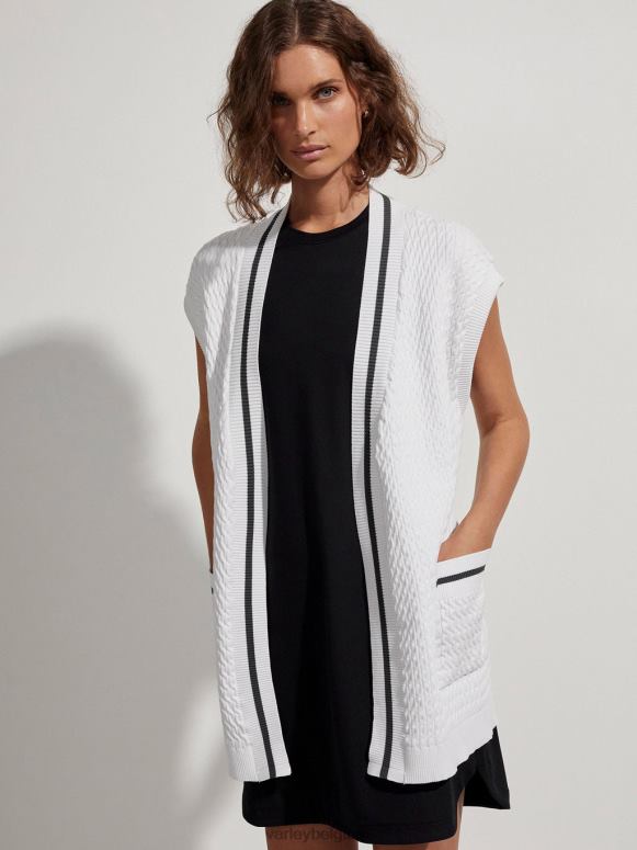 wit vrouwen lang vest van natoma kleding Z8X2P143 Varley