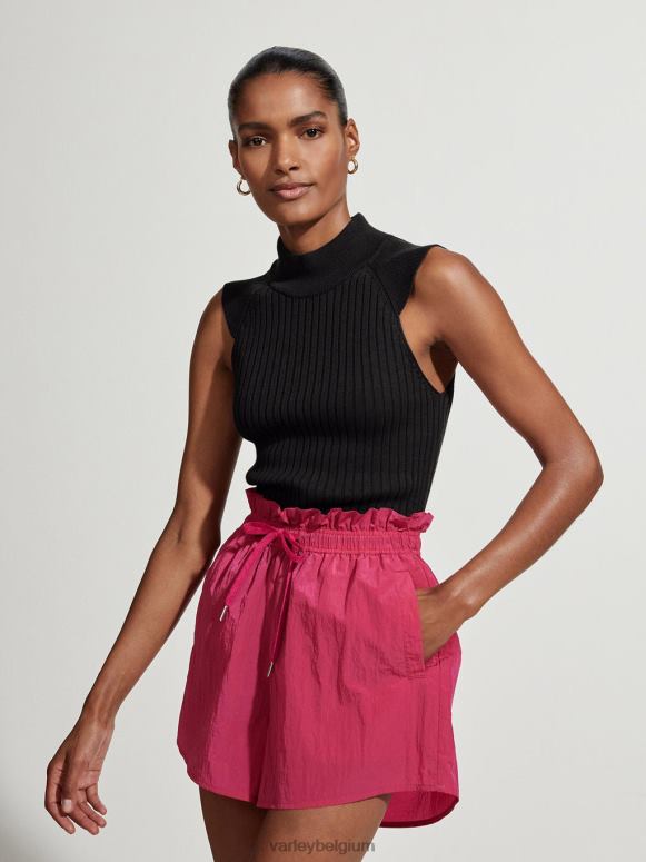 zwart vrouwen Fowler getailleerde gebreide tanktop kleding Z8X2P71 Varley