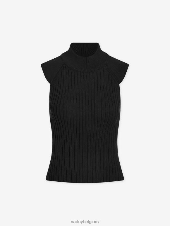 zwart vrouwen Fowler getailleerde gebreide tanktop kleding Z8X2P71 Varley
