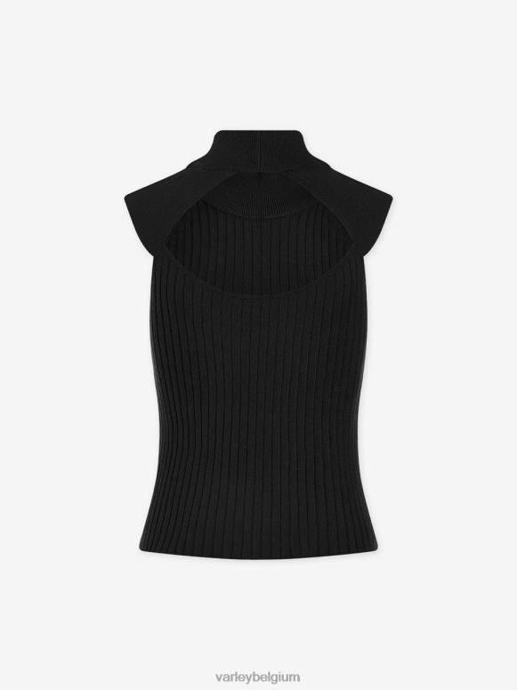 zwart vrouwen Fowler getailleerde gebreide tanktop kleding Z8X2P71 Varley