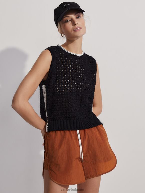 zwart vrouwen delaney gebreid vest kleding Z8X2P4 Varley