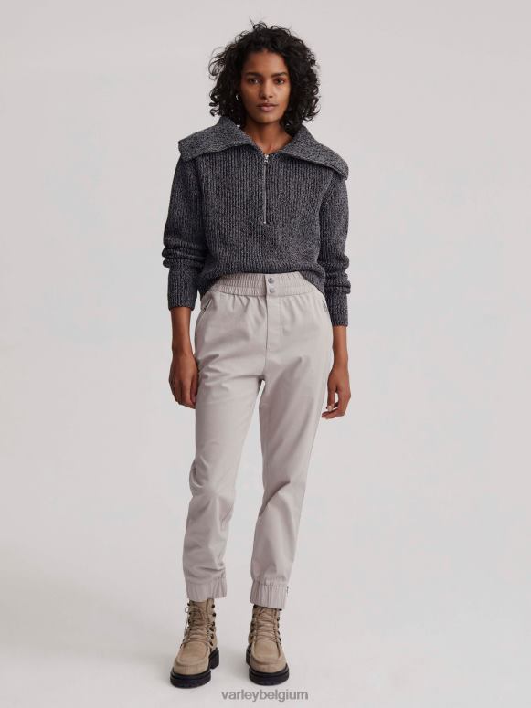 zwart vrouwen elise pullover met halve rits kleding Z8X2P198 Varley