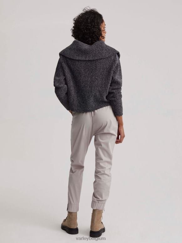 zwart vrouwen elise pullover met halve rits kleding Z8X2P198 Varley