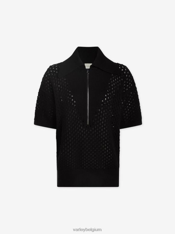 zwart vrouwen teegan boxy gebreide polo kleding Z8X2P70 Varley
